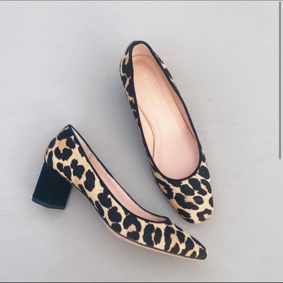 kate spade Shoes - Kate Spade | Serene Leopard Block Heel Pump